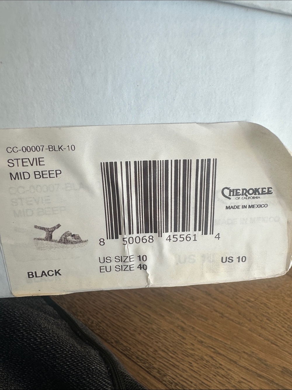 Cherokee Of California Stevie Mid Beep Black US 10 brand new - Picture 14 of 14